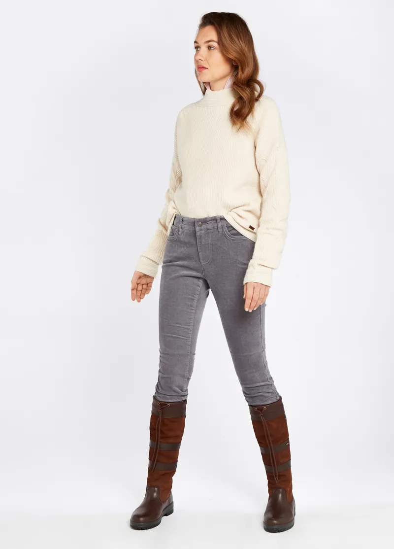 Dubarry Honeysuckle Cord Trouser - Graphite-1